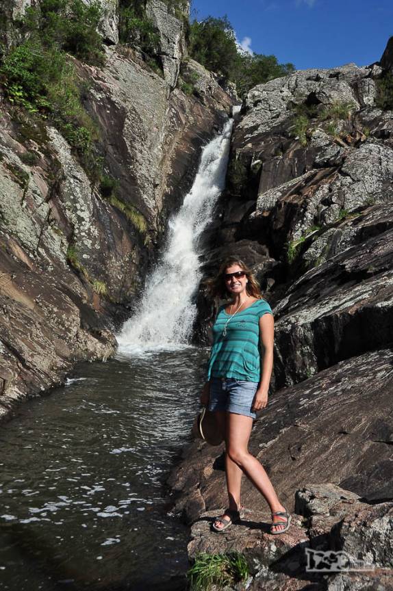 A cachoeira conhecida como Salto del Penitente, na região de Villa Serrana, no Uruguai
